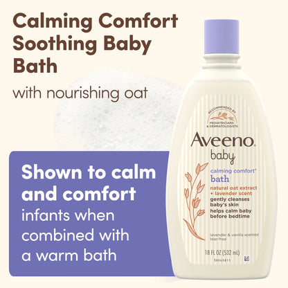 Baby Calming Comfort Bath Body Wash, Lavender & Vanilla, 18 Fl Oz