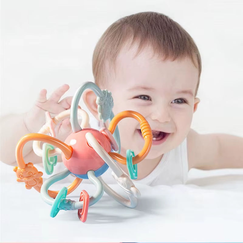 Baby Rattles Toys Newborn Sensory Teether Baby Development Games Educational Infant Toys for Babies Baby Toys 0 6 12 Months