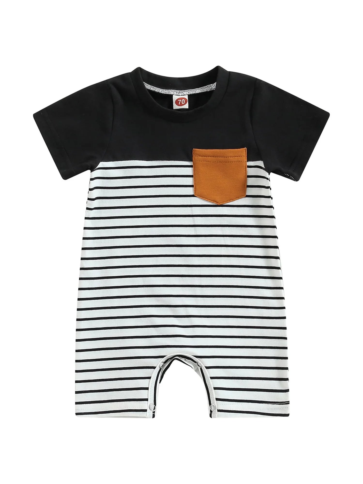 Baby Boy Romper Newborn Infant Summer Clothes 3 6 12 18 Months Short Sleeve Striped Jumpsuit Playsuit Bodysuit