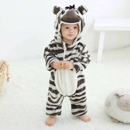 Baby Pajamas Autumn Winter Infant Toddler Kids Unisex Child Pajama Plush Onesize One-Piece Sloth Animal Costume on Clearance