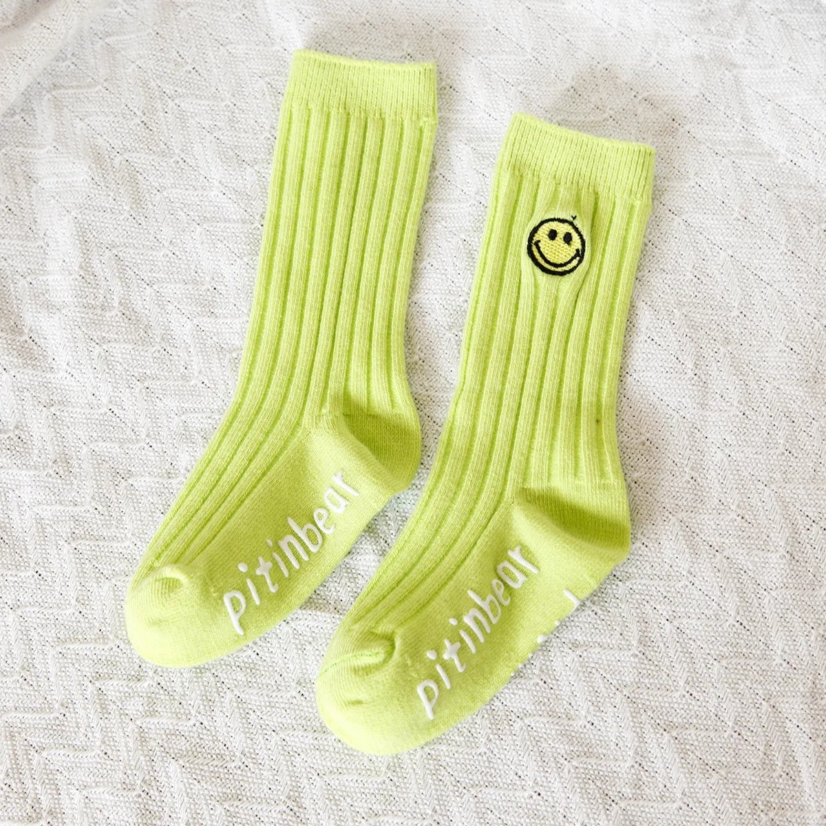 Kids Socks Cotton Children Short Socks Solid Color Fluorescent Fashion Socks Striped Smile Funny Cute Baby Foot Wear Breathable