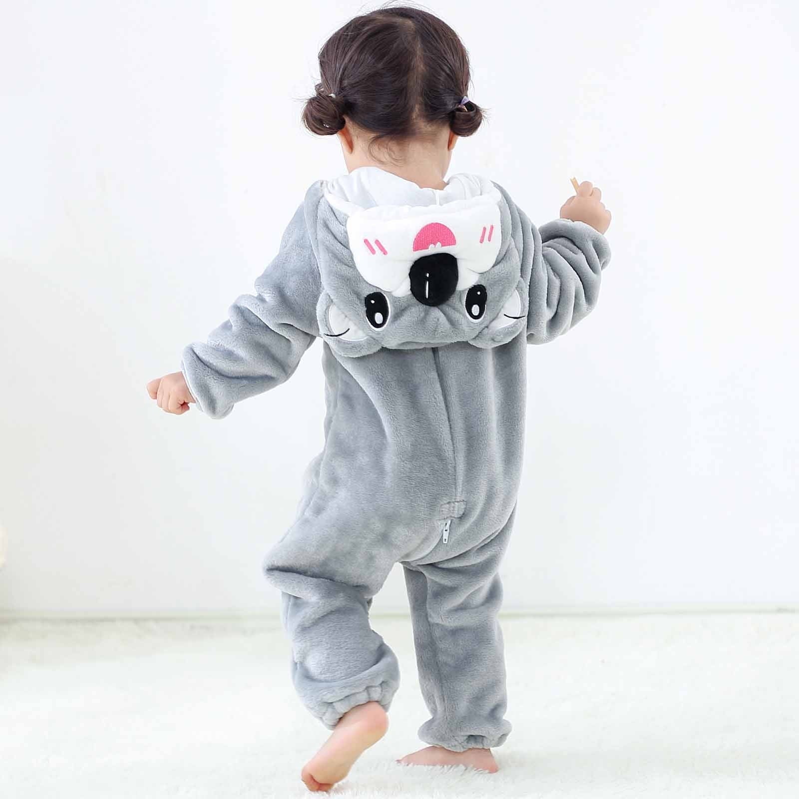 Baby Pajamas Autumn Winter Infant Toddler Kids Unisex Child Pajama Plush Onesize One-Piece Sloth Animal Costume on Clearance